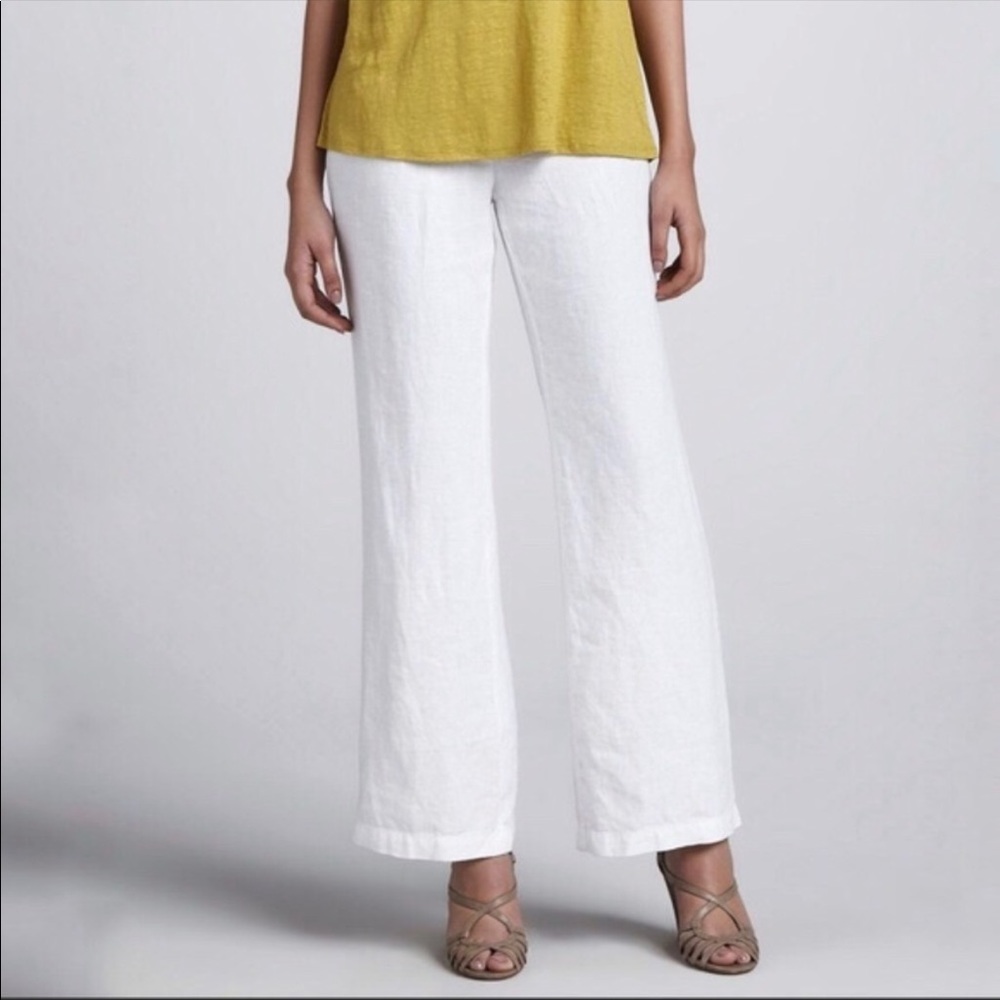 NWT Eileen Fisher 100% Linen Pants